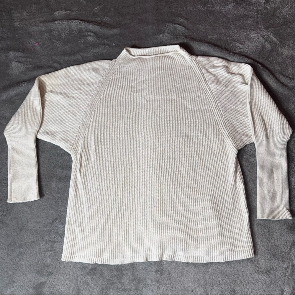 Maurices Ivory Ribbed Knit Sweater